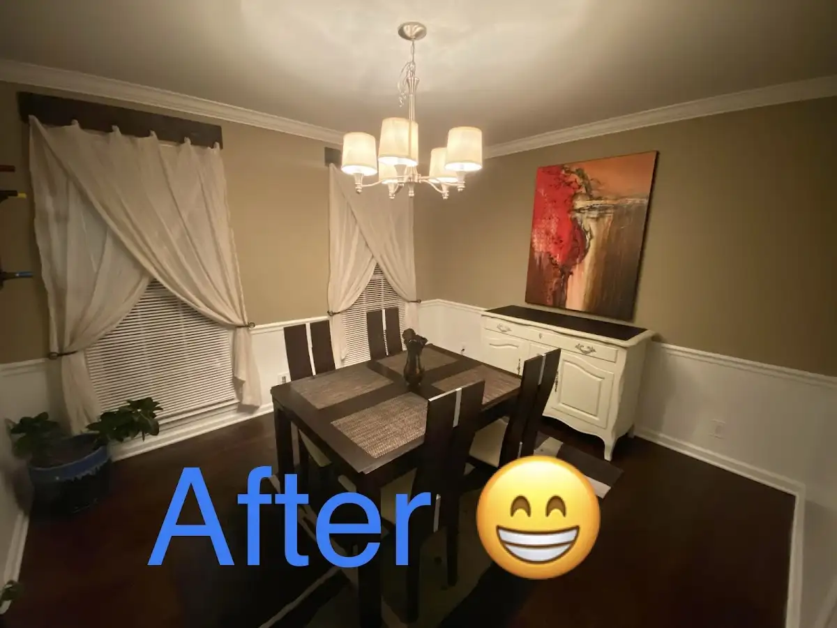 Professional dining room restoration after water damage in Half Moon