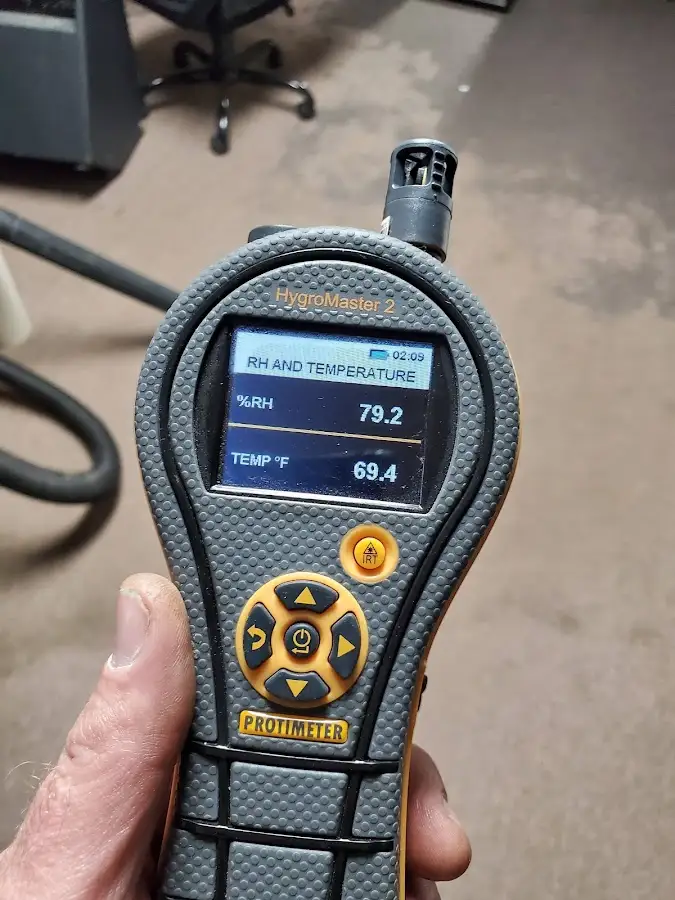 Moisture meter humidity assessment for Fire & Smoke Damage Restoration in Half Moon